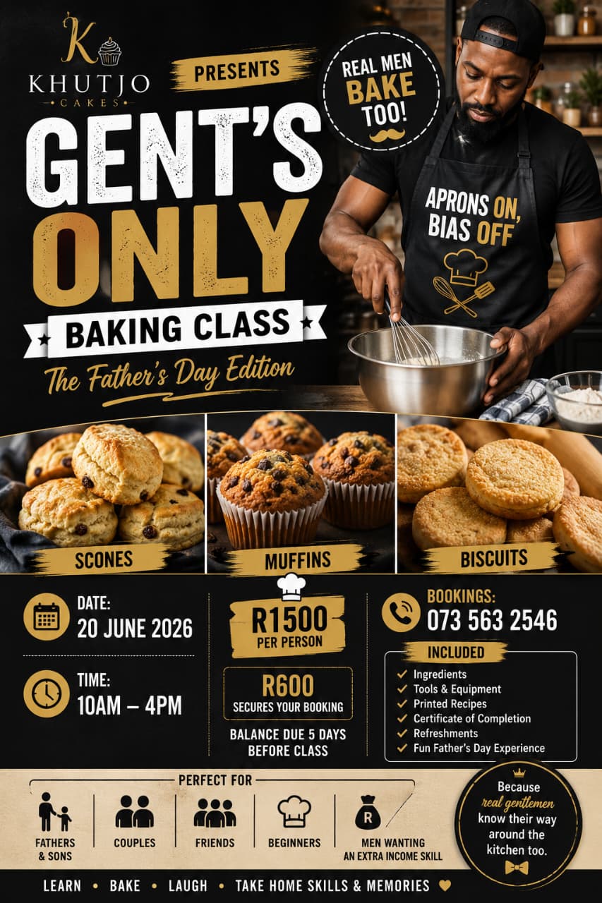 Gent's Only Baking Class
