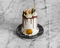 Golden Luxe Drip Cake